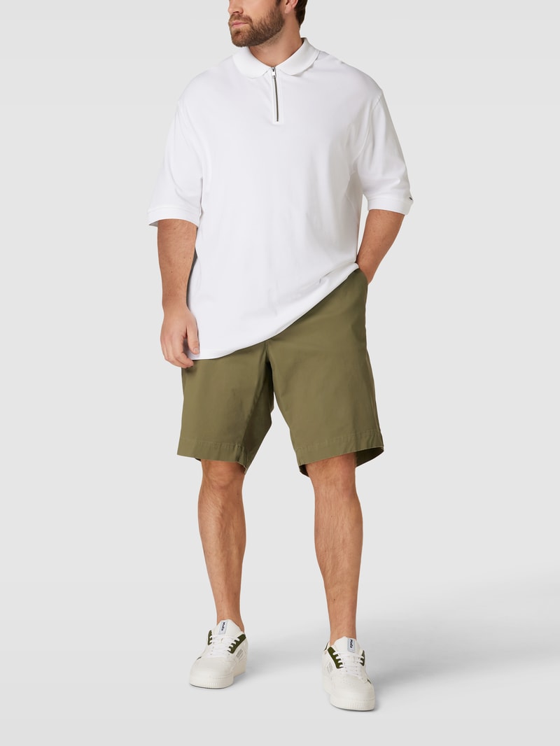 PLUS SIZE Chino-Shorts mit Stretch-Anteil Modell 'MADISON' in khaki