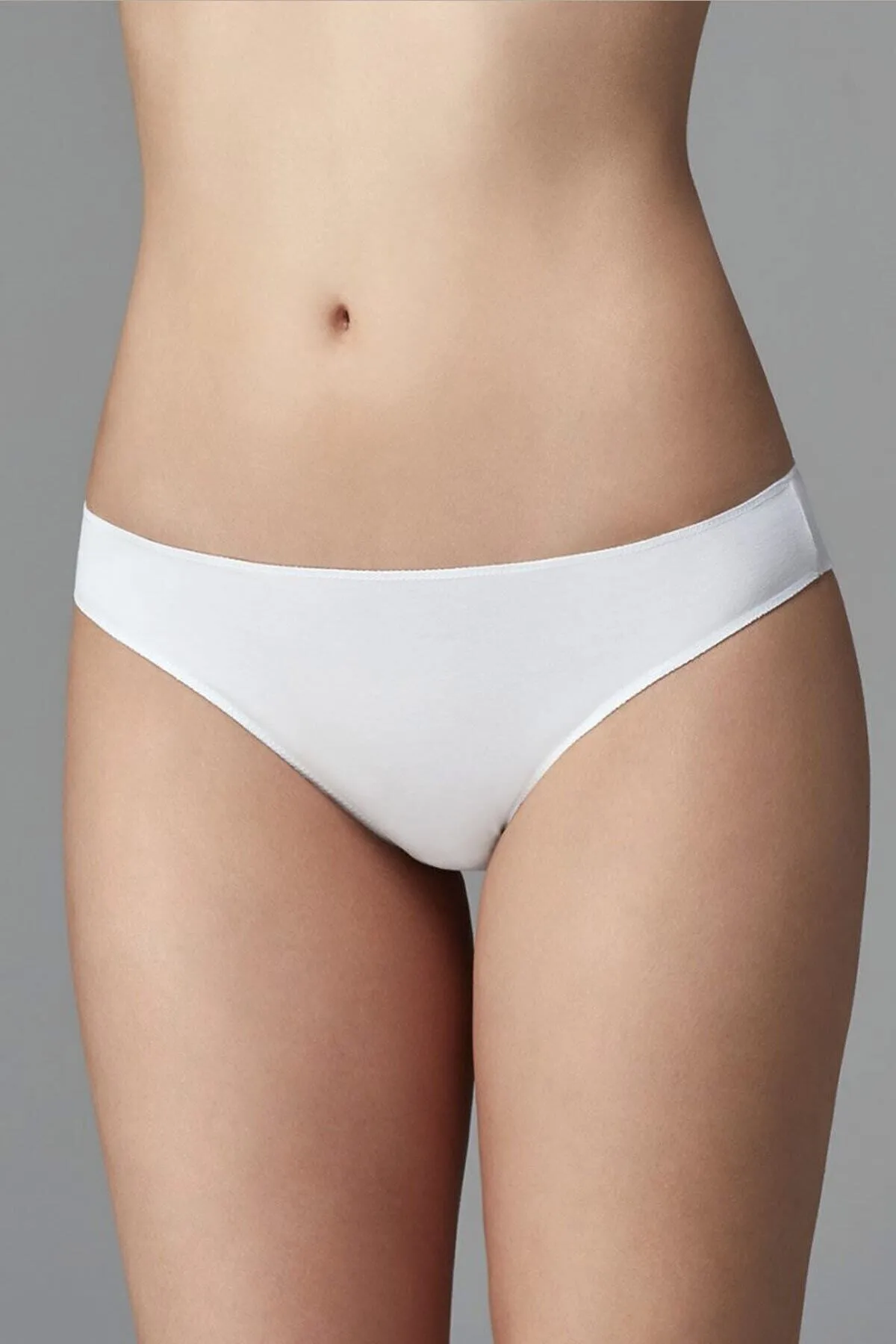 Dagi  Weißes 3-teiliges, spurloses Slip-Höschen für Damen mit niedriger Taille