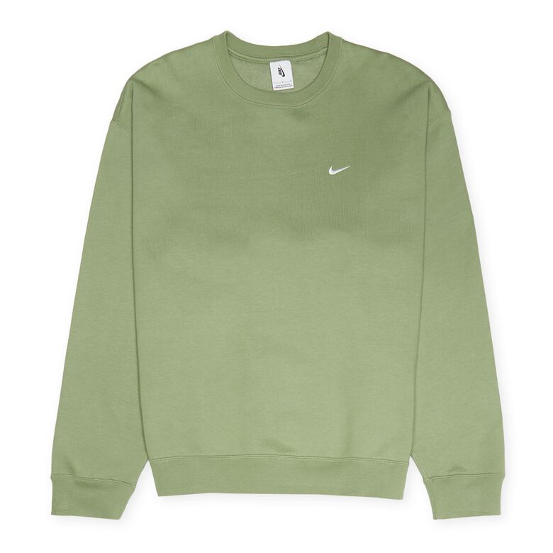 NIKE Solo Swoosh Fleece Crew oil green/white