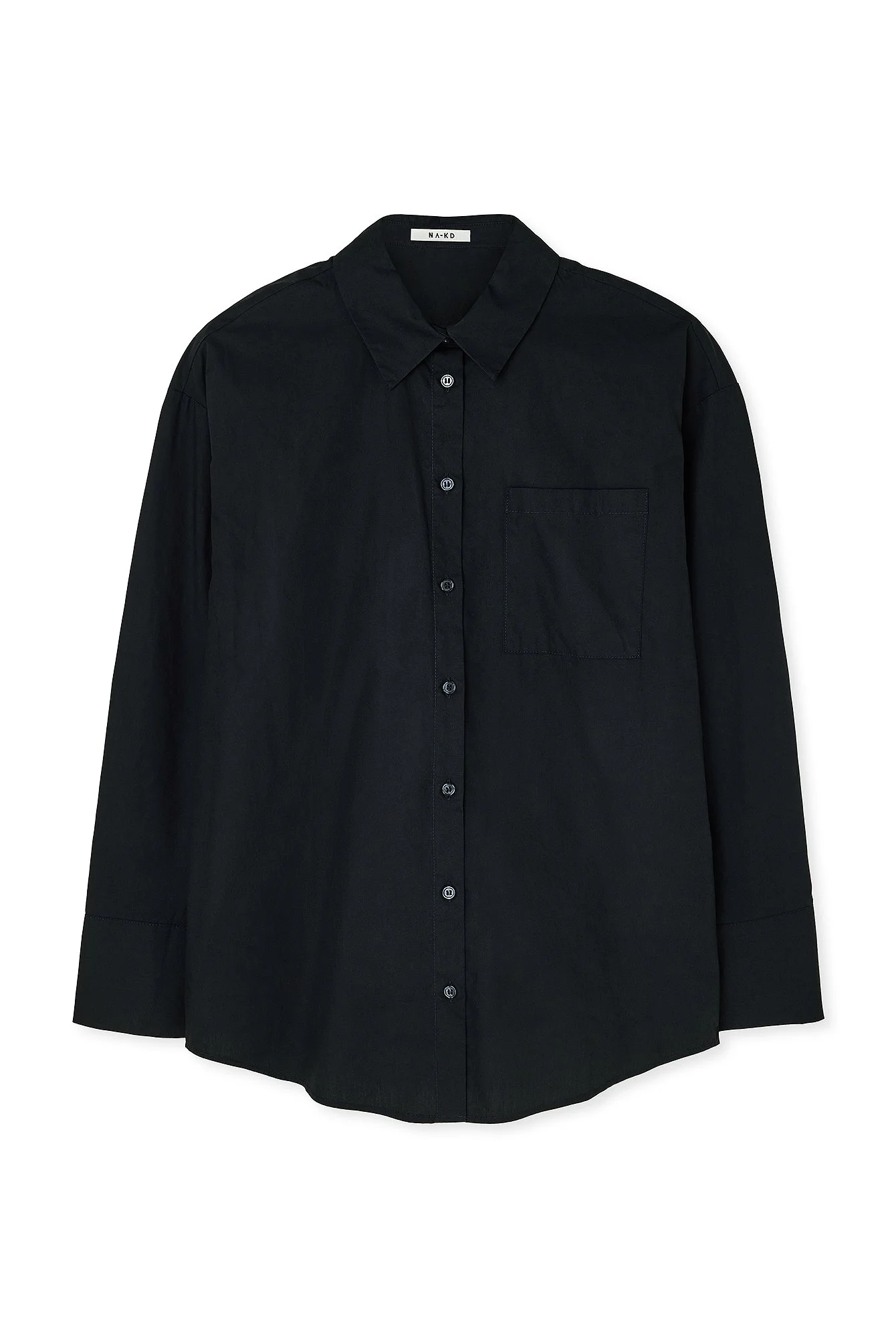 Oversize-Hemd mit Taschendetail aus Baumwolle