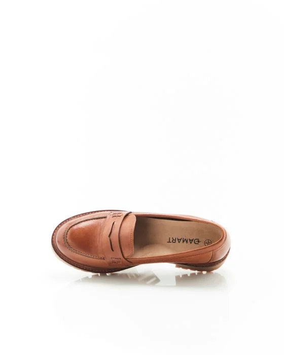 Mocassins crantés en cuir Amortyl