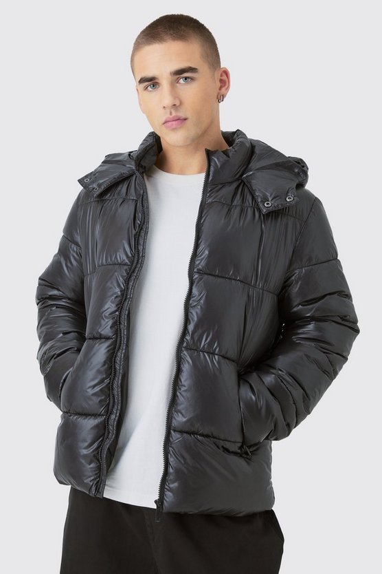 Hochglänzende Steppjacke