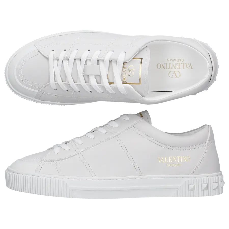 Valentino Garavani - Sneaker low CITYPLANET Kalbsleder - weiß