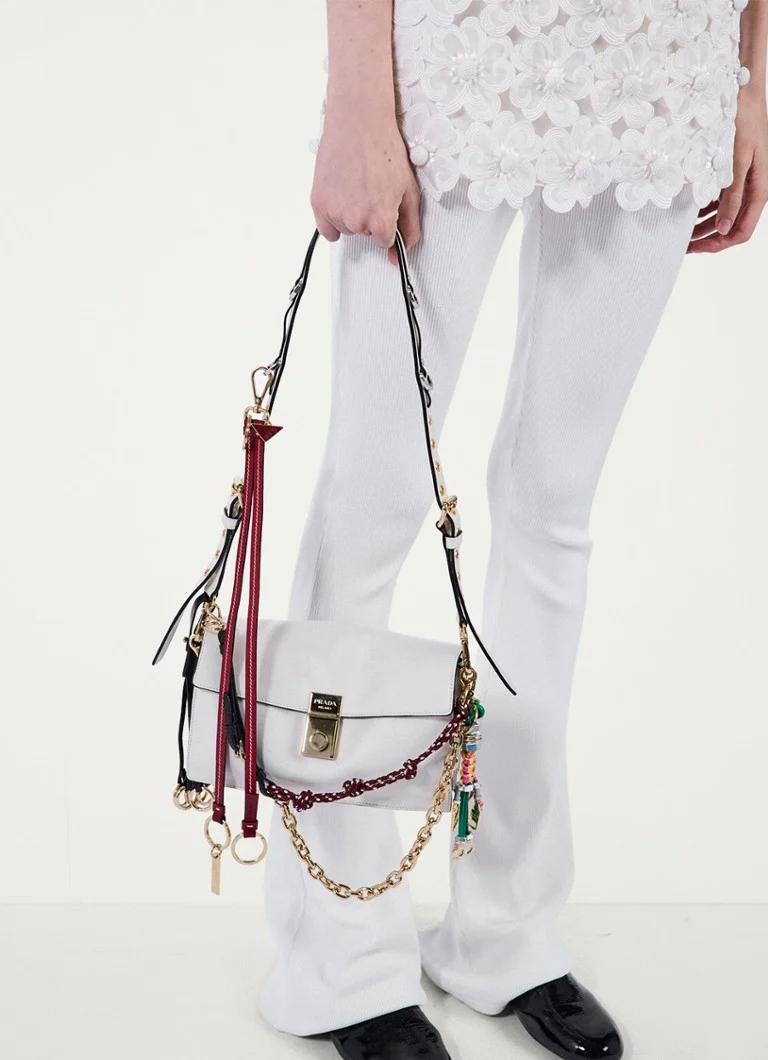 Prada Soft Sound Small leather shoulder bag