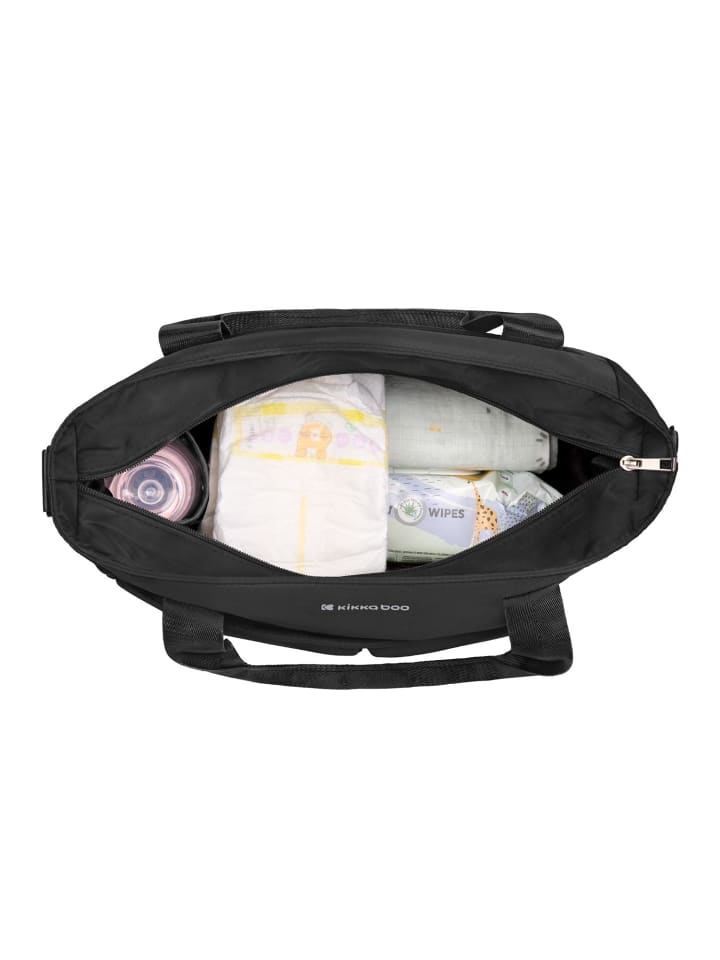Kikkaboo Wickeltasche Brielle Clips in schwarz günstig kaufen onesize