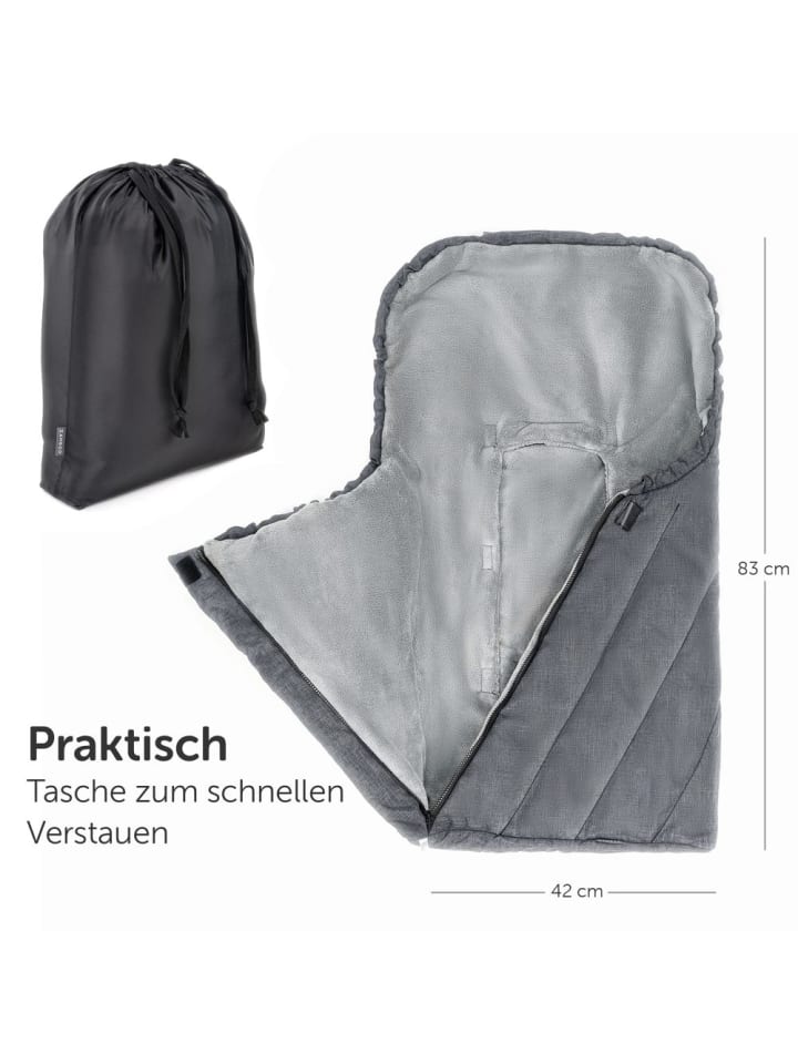 Zamboo Winter-Fußsack Babyschale 3M PRO - für alle Gurtsysteme in grau günstig kaufen onesize