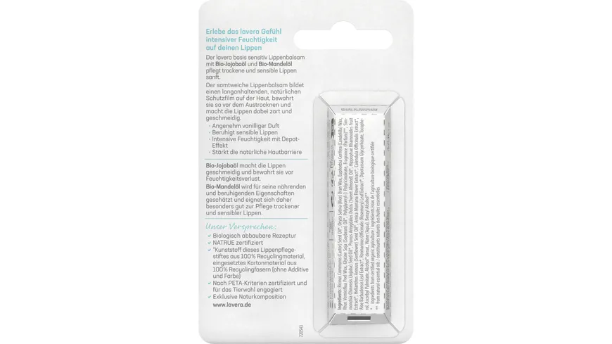 lavera BASIS SENSITIV Lippenbalsam 4.5 g