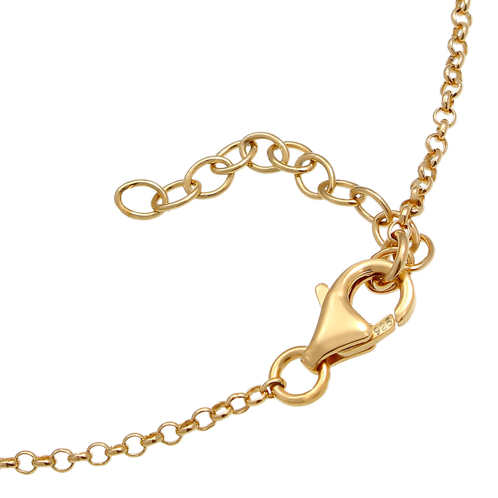 Elli Elli Bracelet Love Amour Libellé Réglable Bracelet Femme - (925/1000) Argent Bracelet