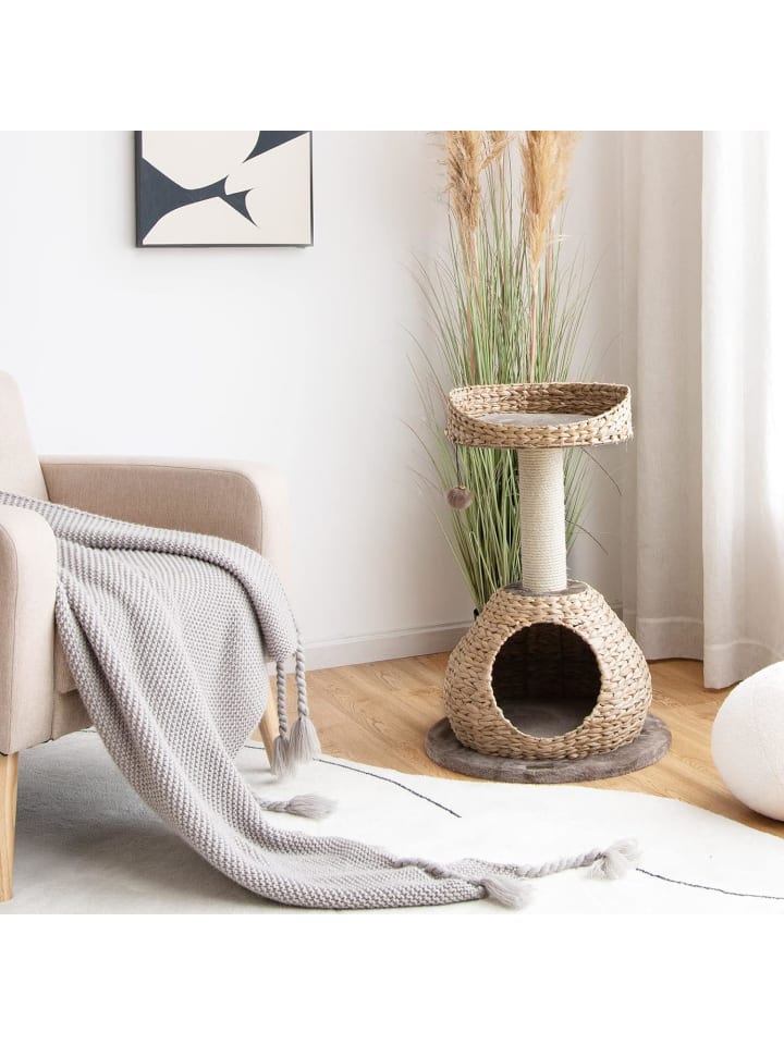 COSTWAY Katzenbaum mit Höhle in Braun günstig kaufen onesize