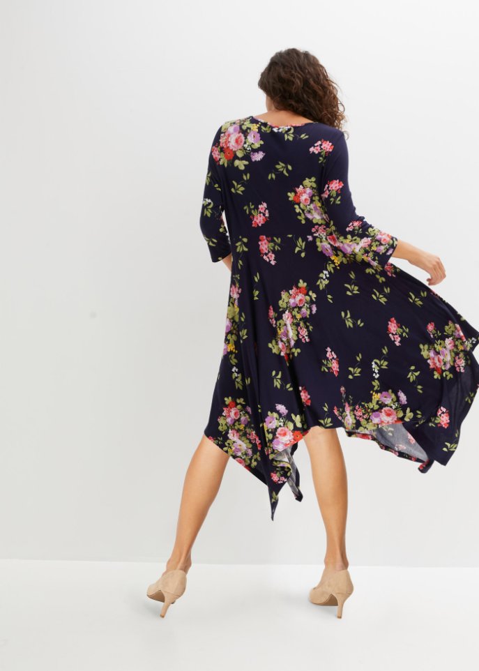 bedrucktes Kleid aus nachhaltiger Viskose