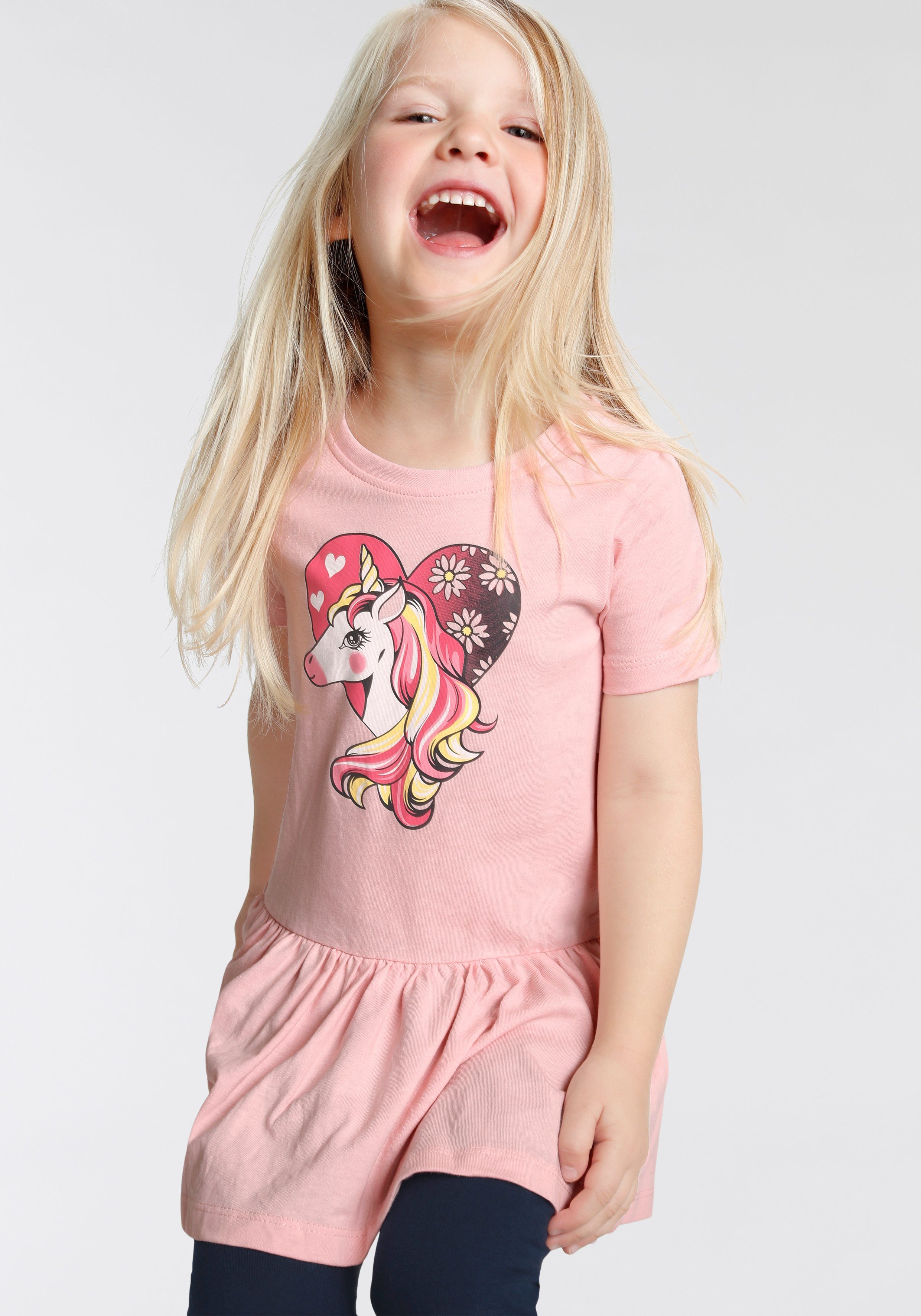 KIDSWORLD Longshirt & Leggings Einhorn (Set, 2-tlg) süßes Outfit