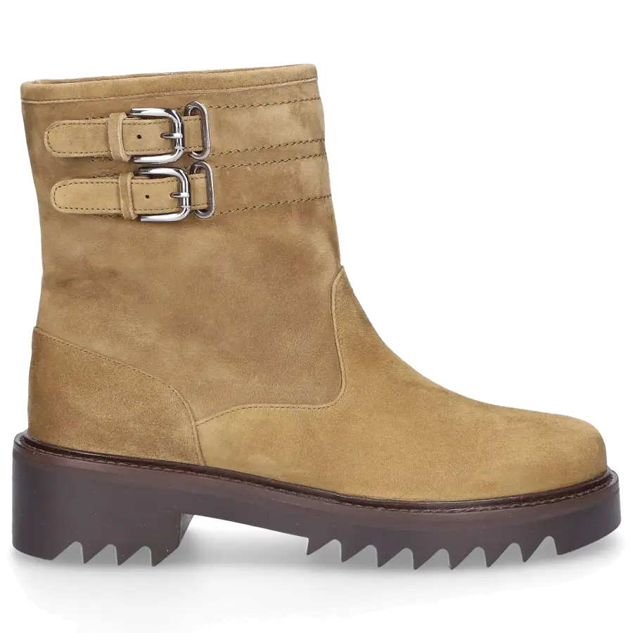 Aquazzura - Stiefeletten SUE Veloursleder - grün