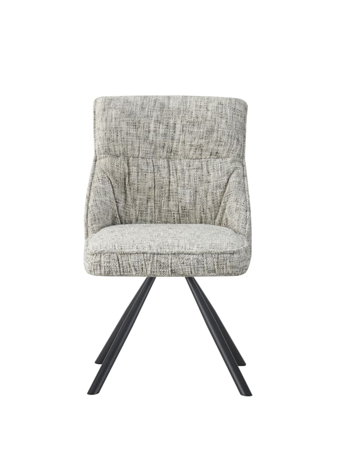 DUBI Möbel 2er-Set: Drehstuhl SERINA  in Hellgrau - (B)61 x (H)81 x  (T)62 cm günstig kaufen onesize