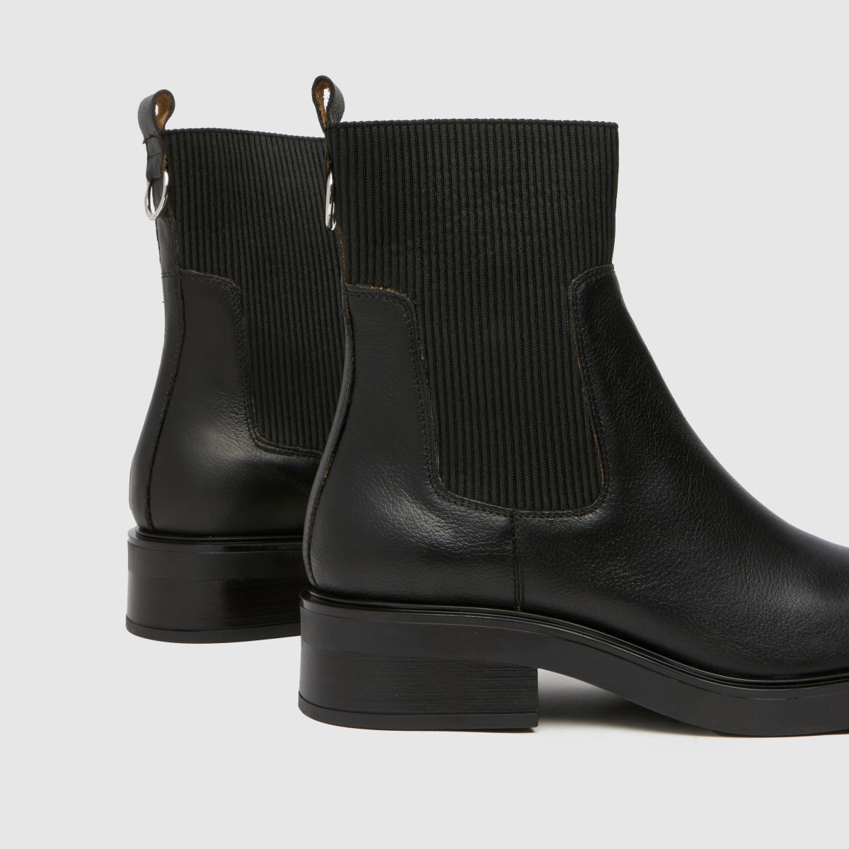 Schuh Constance bőr chelsea csizma fekete színben