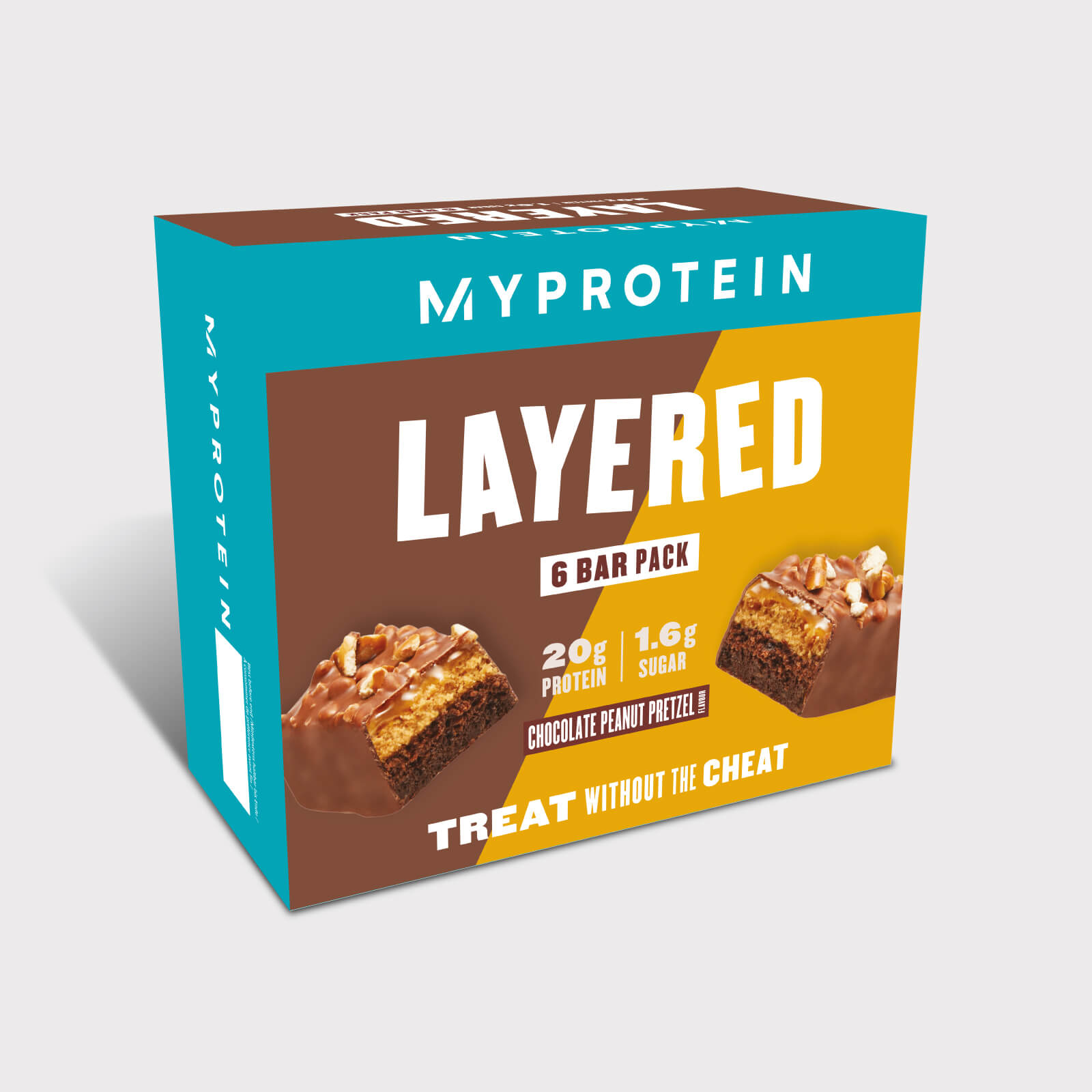 Retail Layered Bar, Chocolate Peanut Pretzel - NEW, 6 x 60g