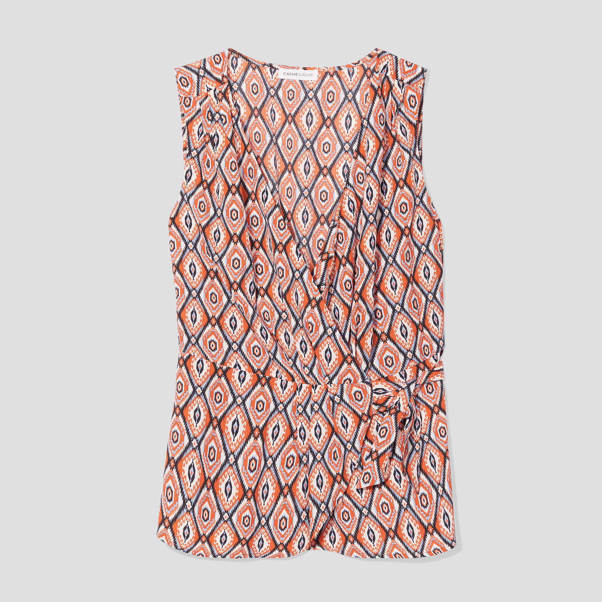 Blouse sans manches beige femme | Cache Cache