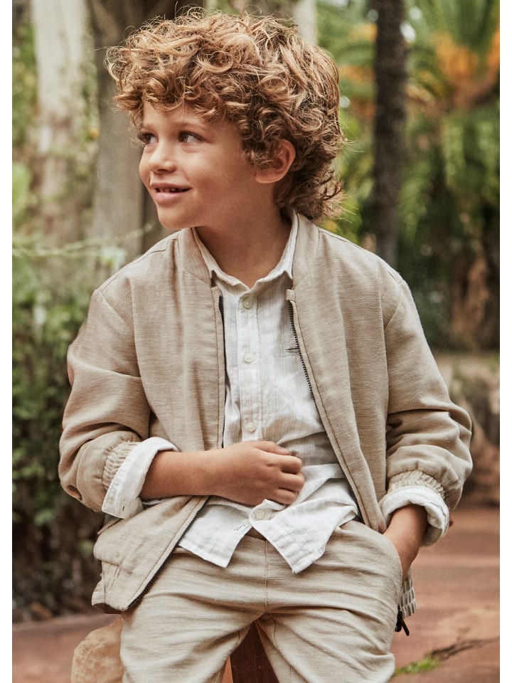 Mayoral Blousonjacke mit Leinen festlich in sand günstig kaufen