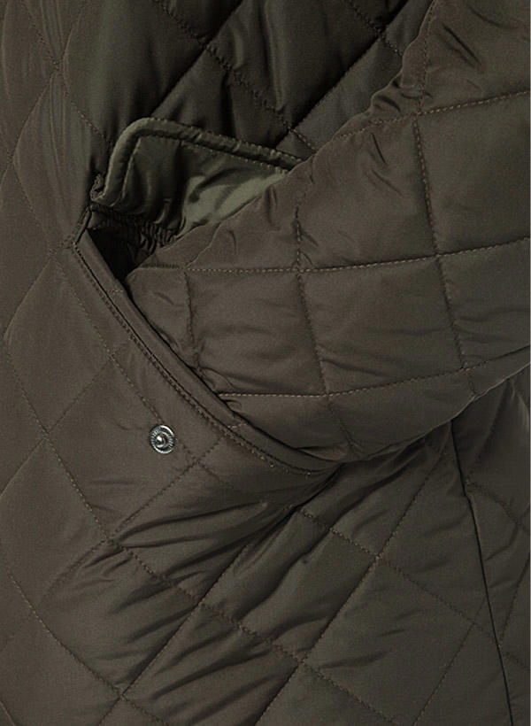 Barbour, Steppjacke Chelsea, Mikrofaser, grünbraun