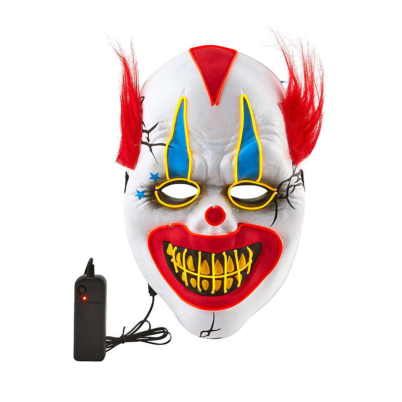 Light IT Halloweenmaske m/LED