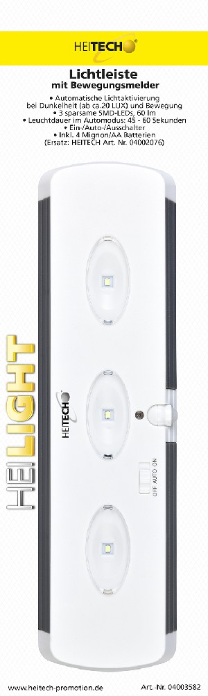 Heitech Lichtleiste mit Bewegungsmelder