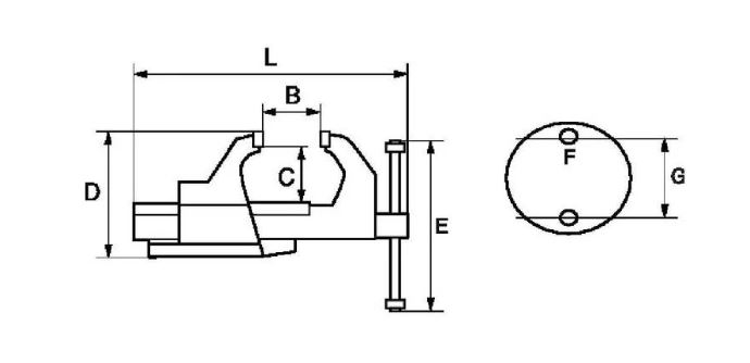 Bahco 834V-4 Bahco 834V-4 škripac s izmjenjivim čeljustima 100 mm