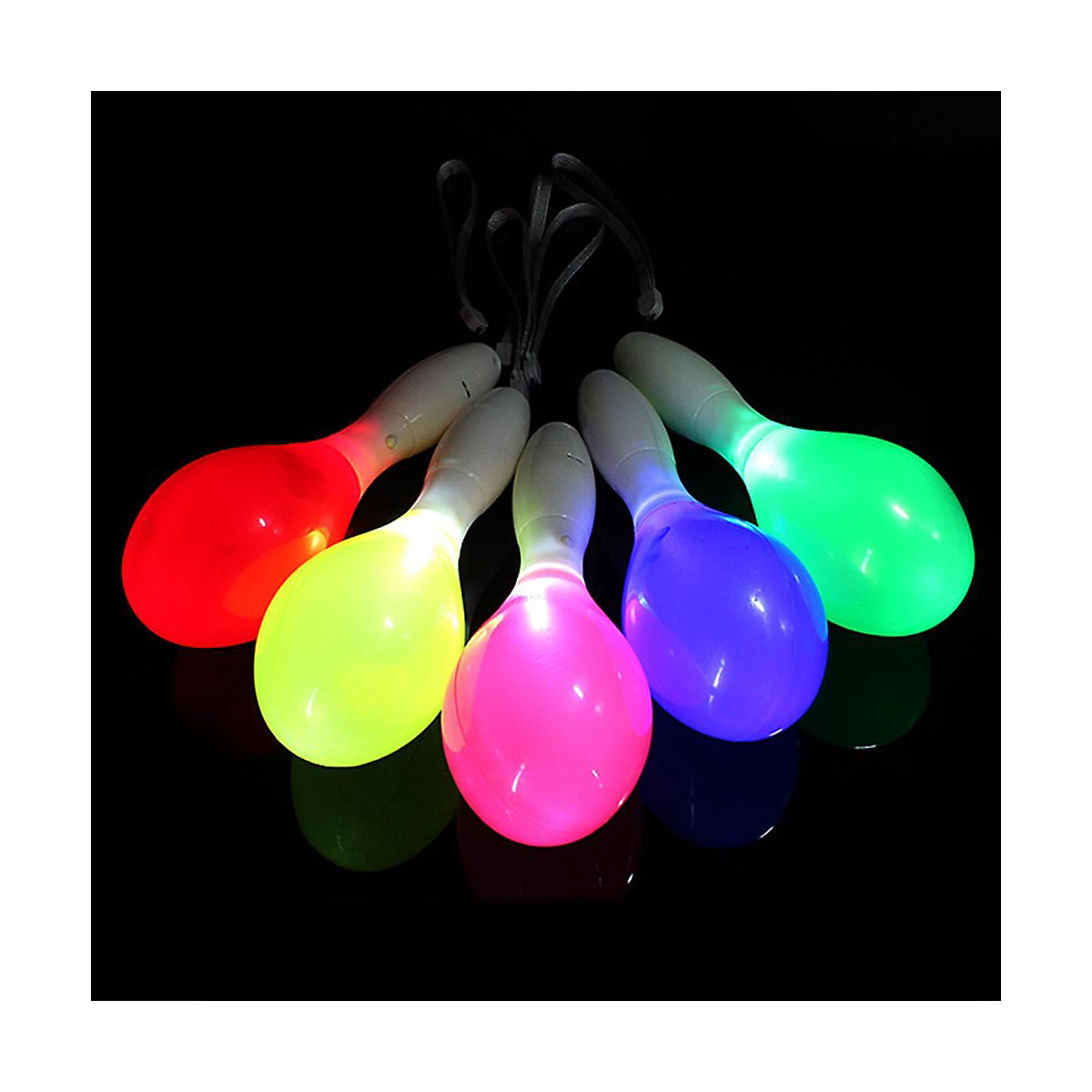 Maracas mit Licht 1 Stück,Farbe Zufällig Mitgebsel für Kinder