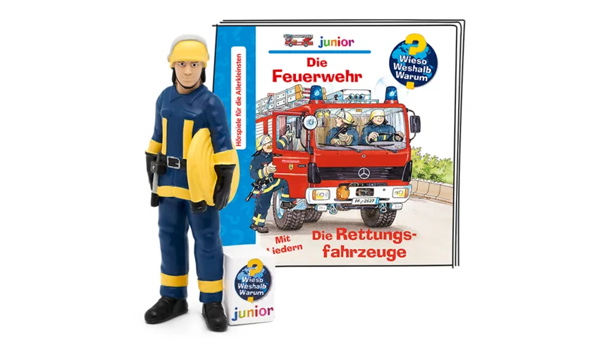 tonies - Hörfigur für die Toniebox: Wieso? Weshalb? Warum? Junior: Die Feuerwehr/Die Rettungsfahrzeuge