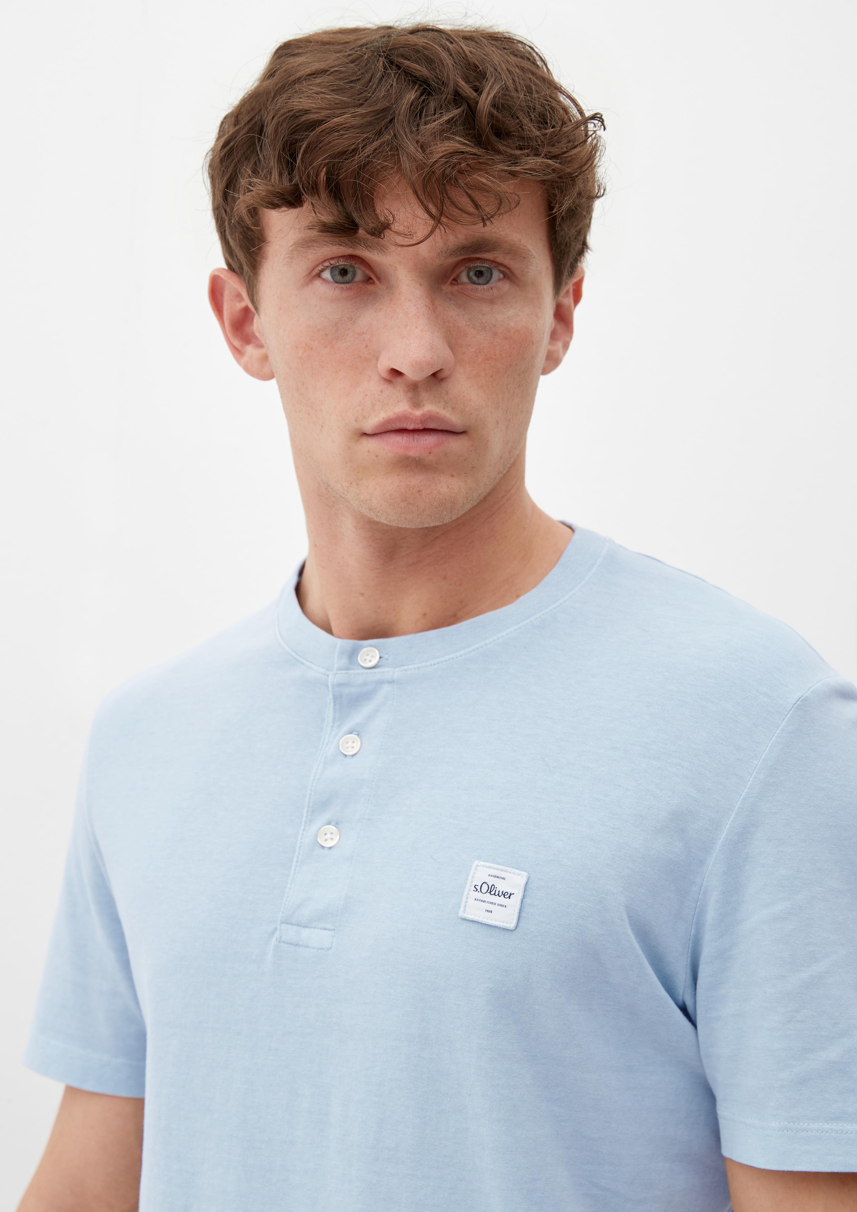 T-Shirt mit Henley-Ausschnitt  2133166-5092