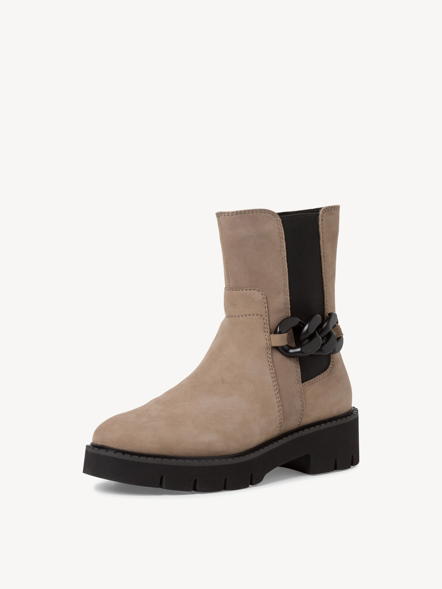 Bottine Chelsea en cuir - marron