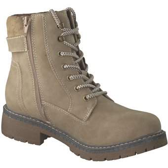 Via della Rosa Schnür Boots in beige
