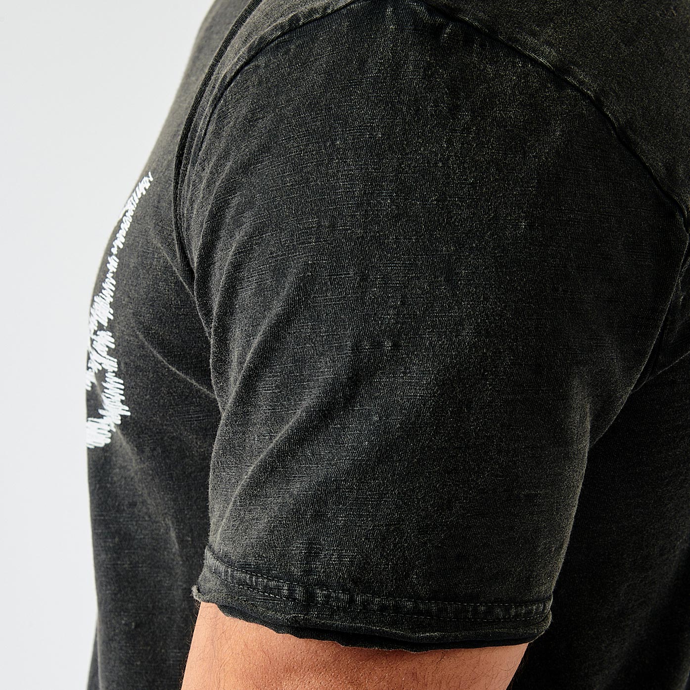 NORT   T-shirt noir homme 100% coton