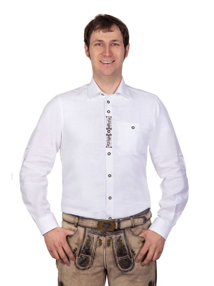 Edelnice Edelnice Trachtenhemd Jan in weiß günstig kaufen