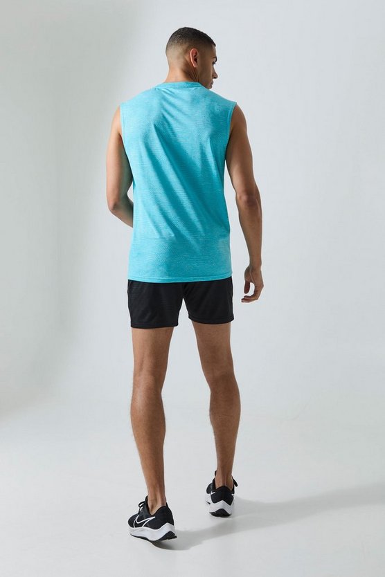 Man Active Jacquard Tanktop