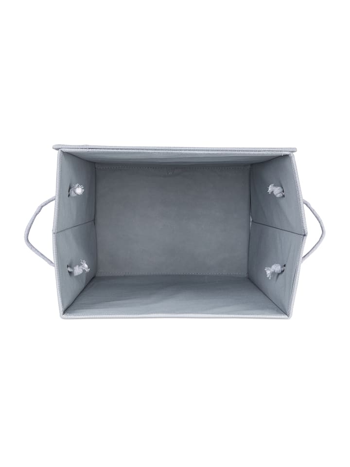 relaxdays 2 x Wäschekorb in Grau - (B)40 x (H)60 x (T)30 cm günstig kaufen onesize