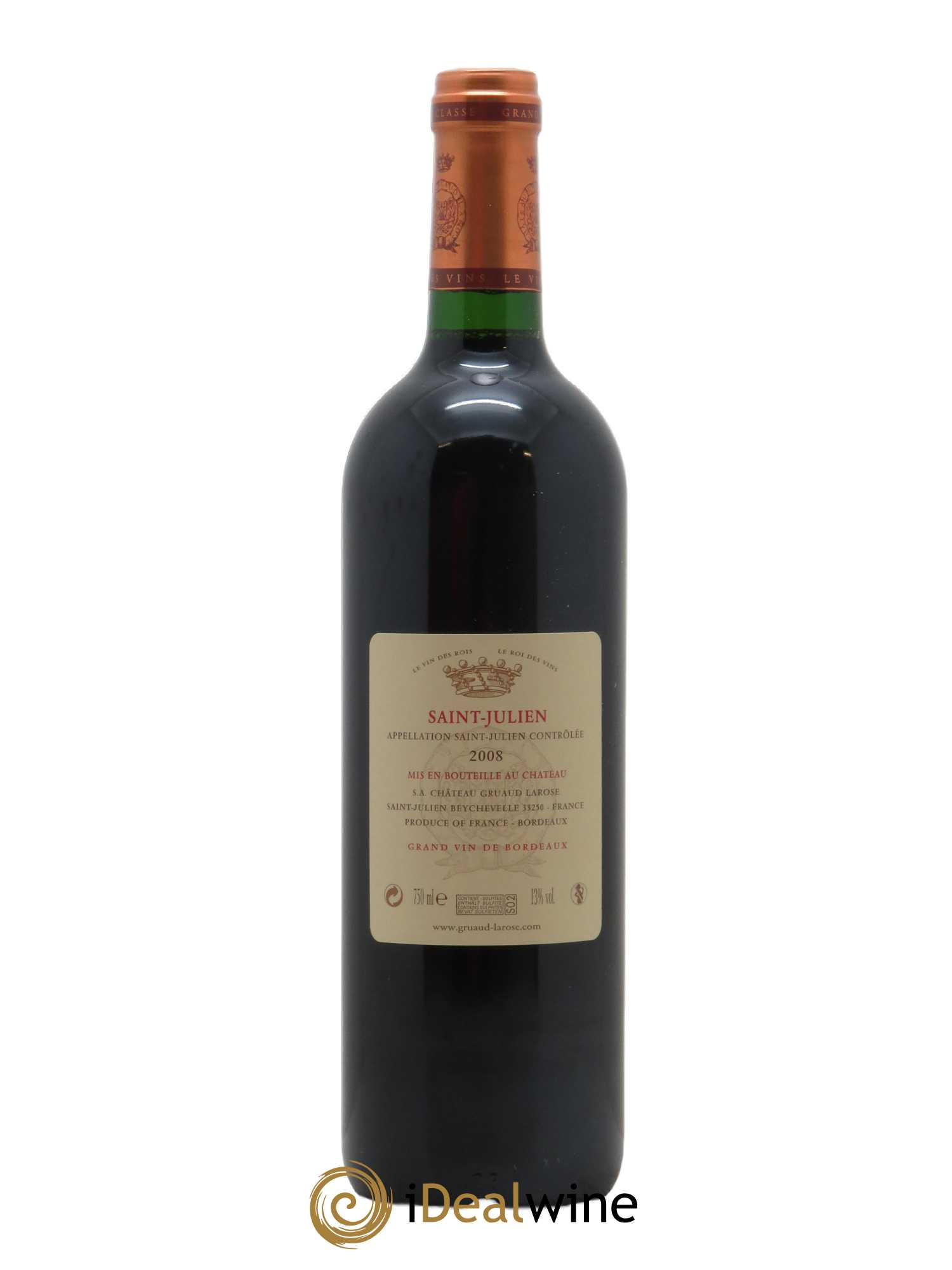 Château Gruaud Larose 2ème Grand Cru Classé (CBO à partir de 6 bts) 2008 - Lot de 1 Bouteille