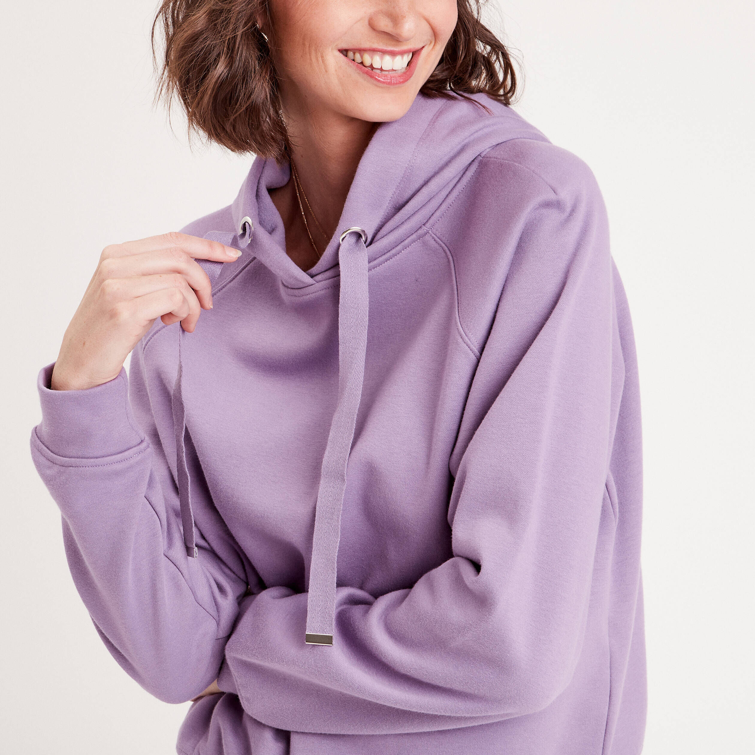 Sweat à capuche violet clair femme | Cache Cache