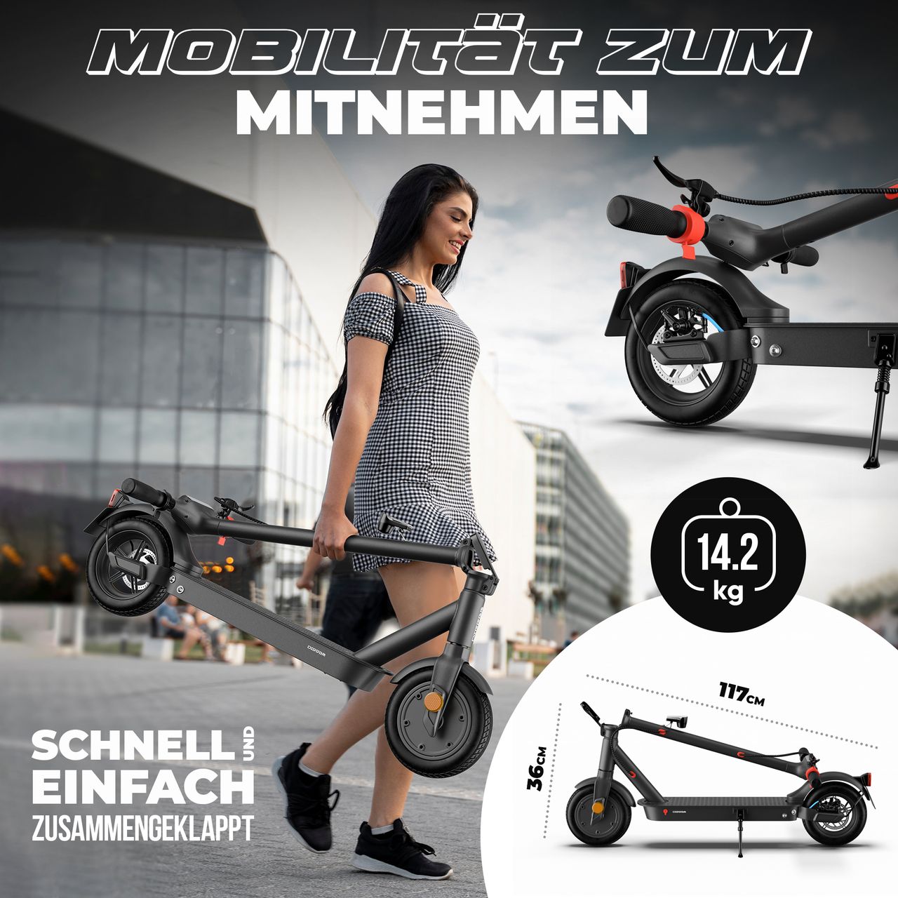 Xoro DIGGER jubelt ES3 E-Scooter