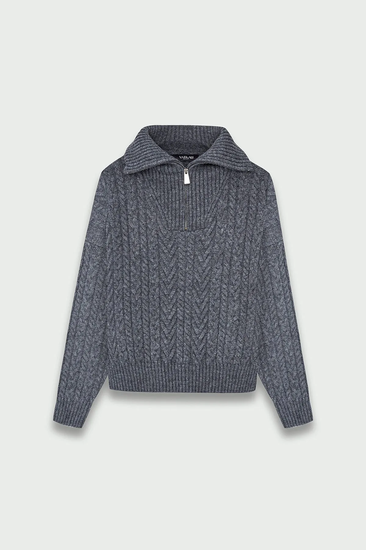 VATKALI  Rollkragenpullover mit Reißverschluss