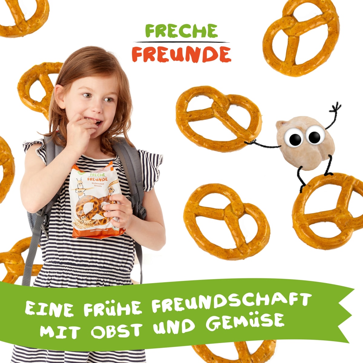 Kindersnack Freche Brezeln Kichererbse, 75 g