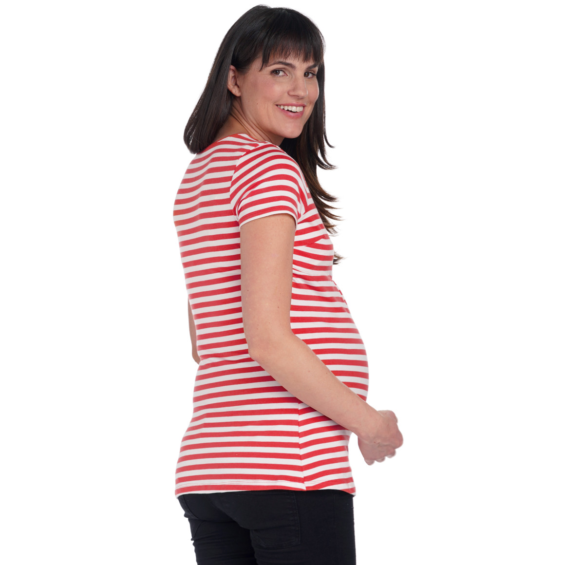 3 Damen Umstands-T-Shirts aus Bio-Baumwolle