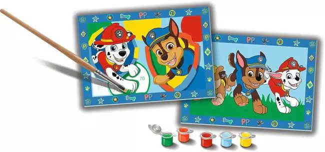 CreArt Paw Patrol - Malen nach Zahlen für Kinder ab 5 Jahren