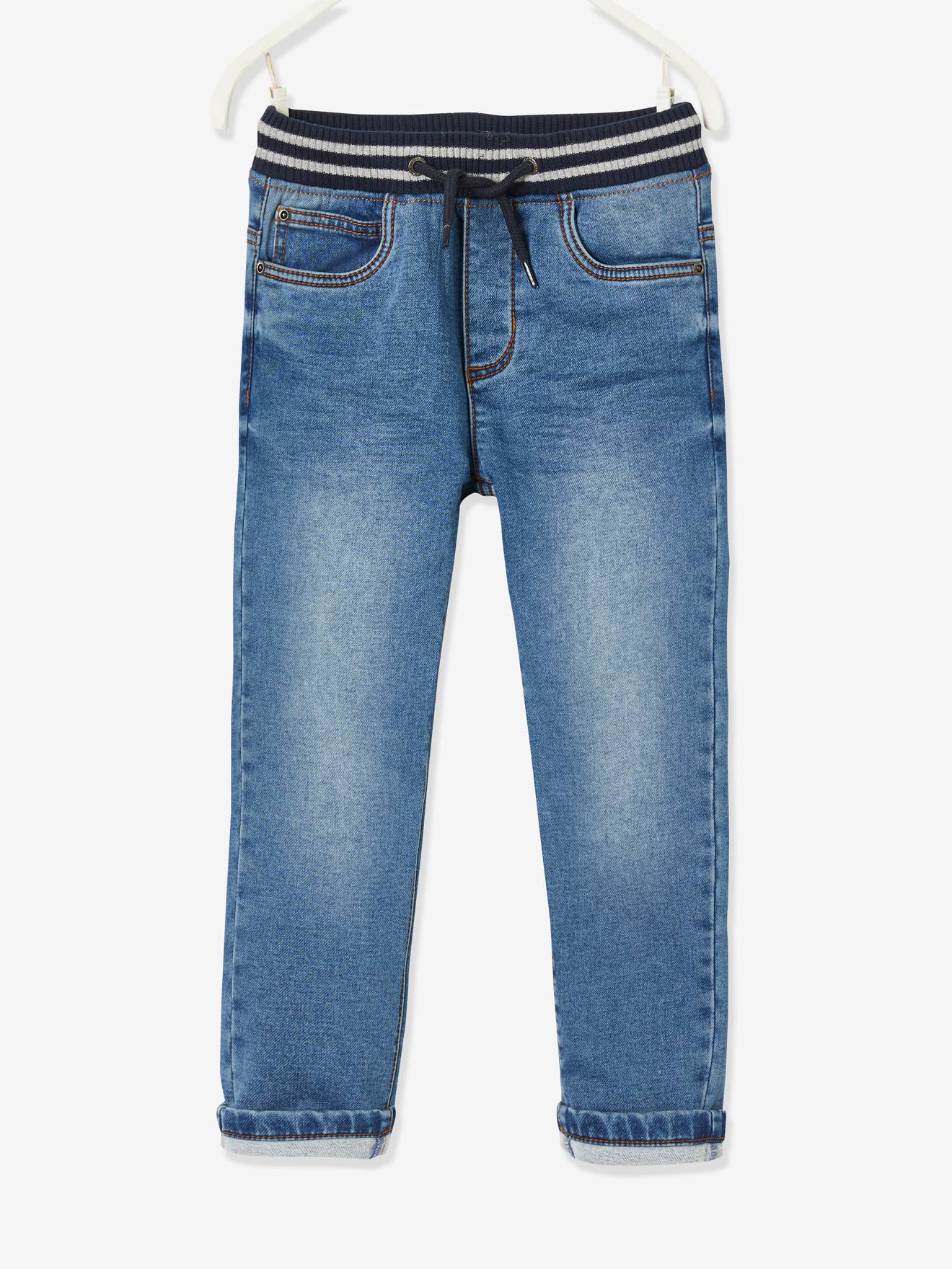 Vertbaudet Bequeme Jungen Thermohose mit Schlupfbund Oeko-Tex - blue stone