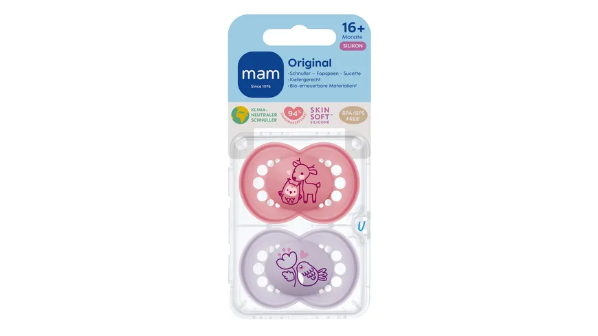 MAM Original Silikon 16+ Monate Reh/Vogel