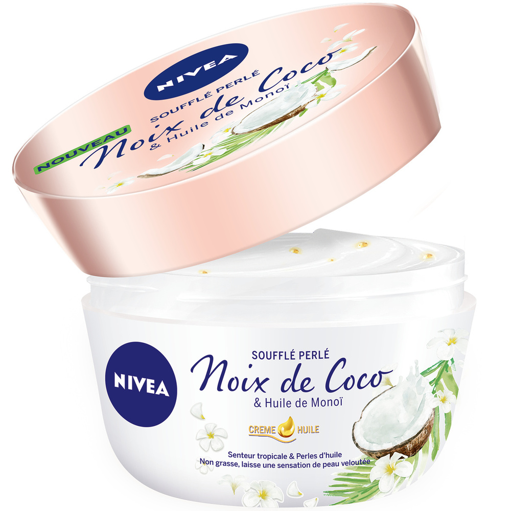 nivea Baume Soufflé Perlé Huile de Monoï et Noix de Coco Baume plaisir corps lait-huile