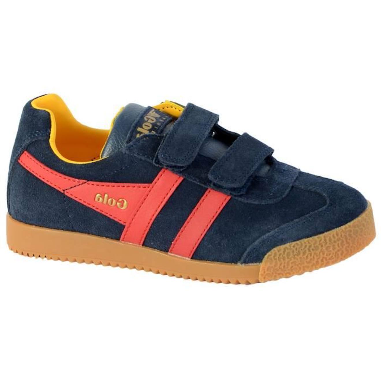 Basket Gola Enfant Harrier Velcro bleu