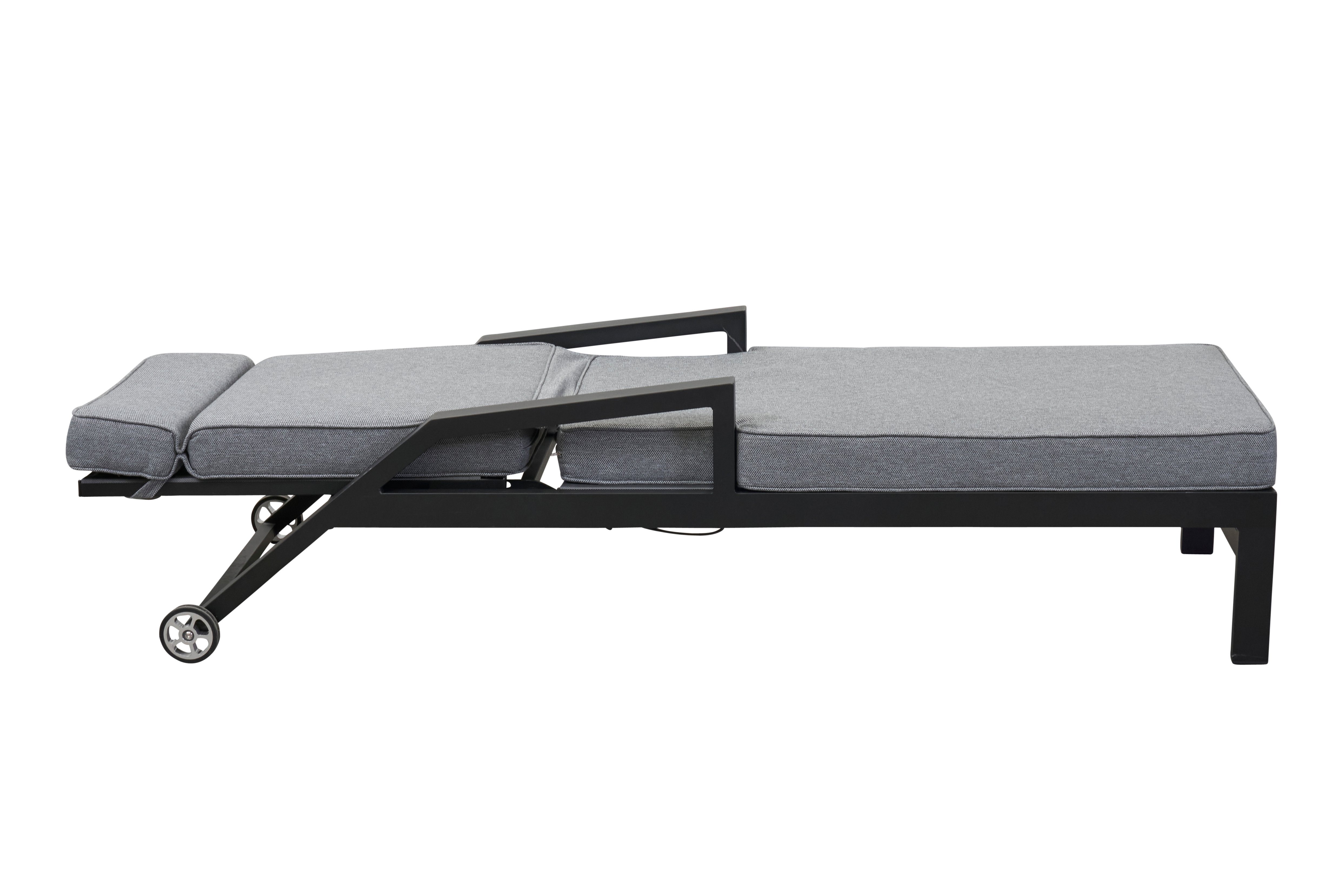 LC Garden Gartenliege LC Garden Sondrino Liege Aluminium/Textilene inkl. Kissen, 1