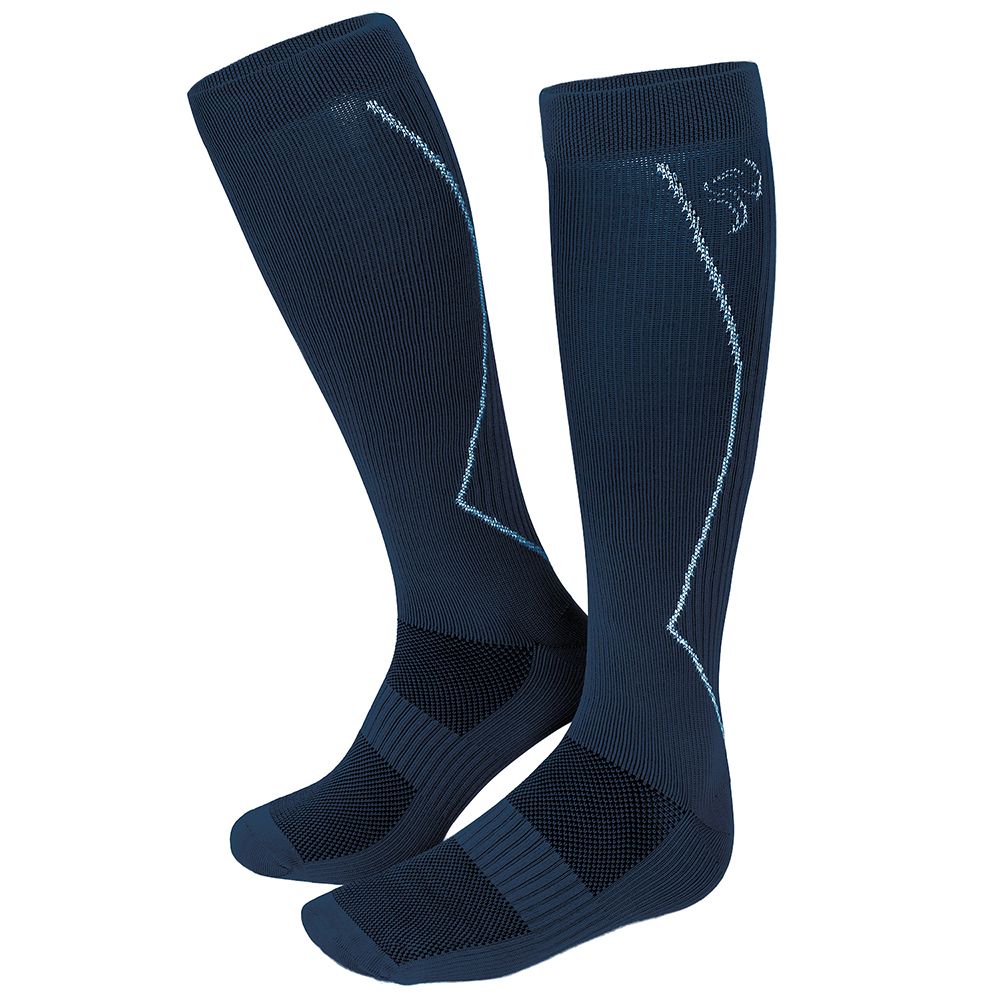 Black Snake Compression Fit Sport Blue Laufsocken
