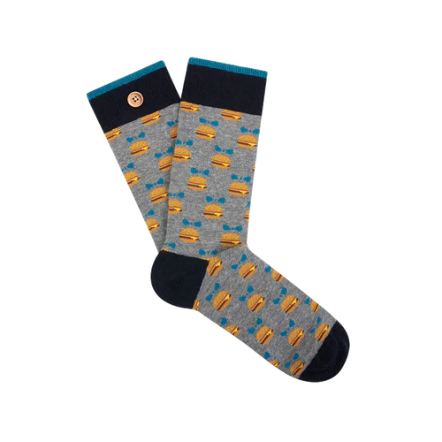 Olivier & Karine Socks - Grey