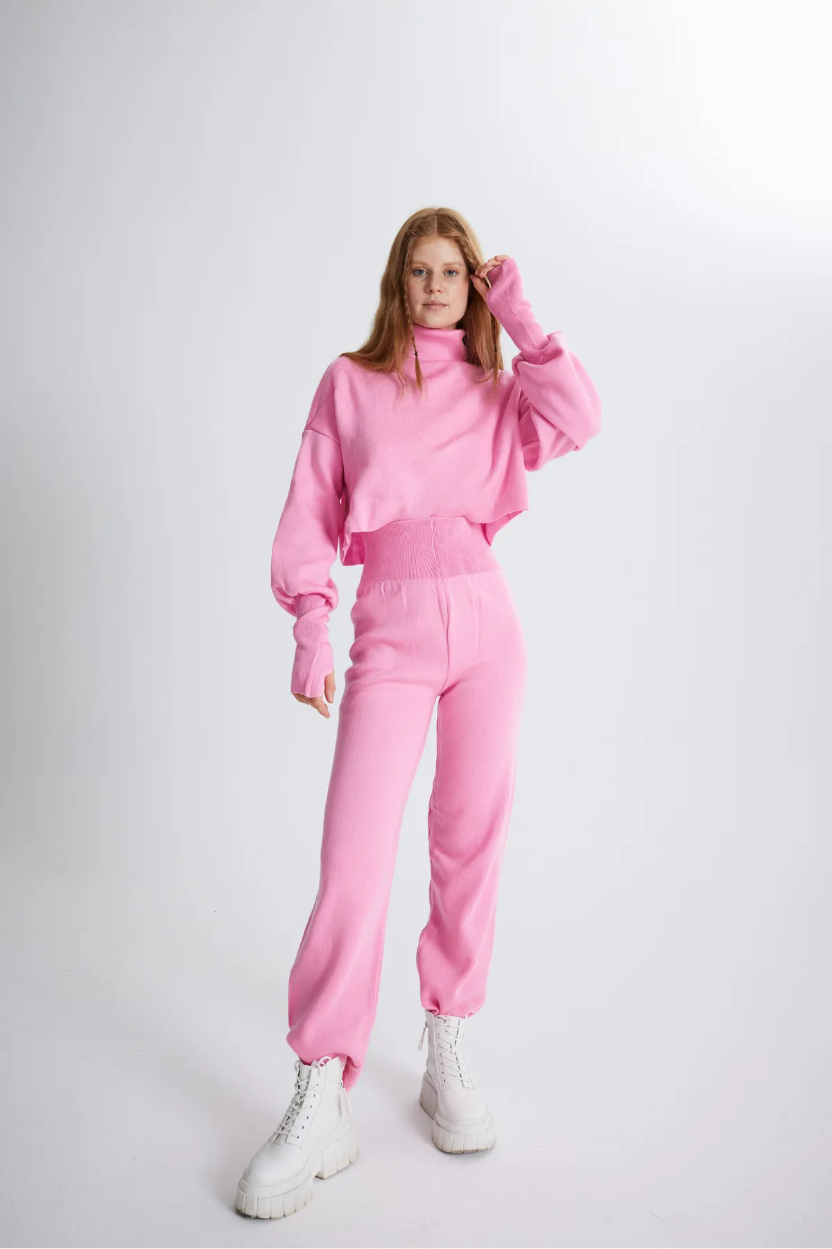 HOLLY LOLLY  Bottom Top Strickwaren Thinky Suit Pink