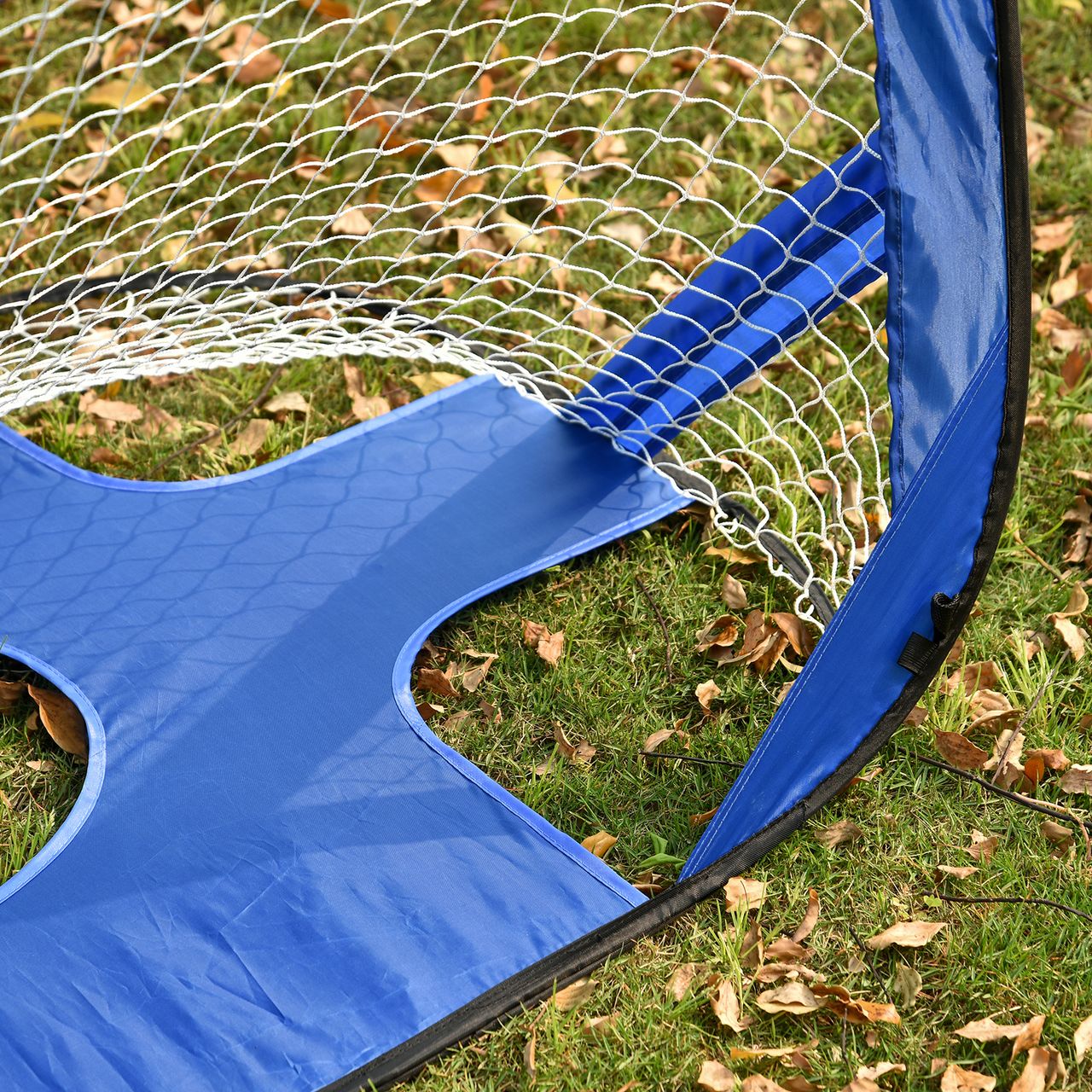 HOMCOM Fußballtore Pop Up Tor Tragbares Fußballnetz 2er Set